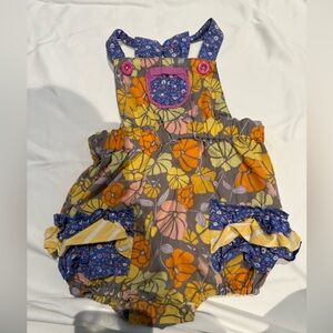 Matilda Jane Floral Kids One Piece - Yellow, Orange, Purple
